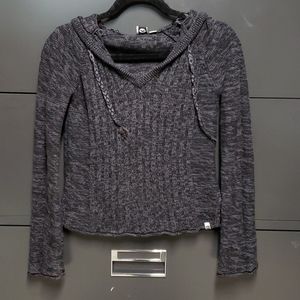 💗Roxy dark gray hoodie sweater xs